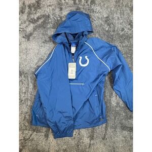 Indianapolis Colts NFL Rbk Pullover Hooded Anorak Jacket Medium